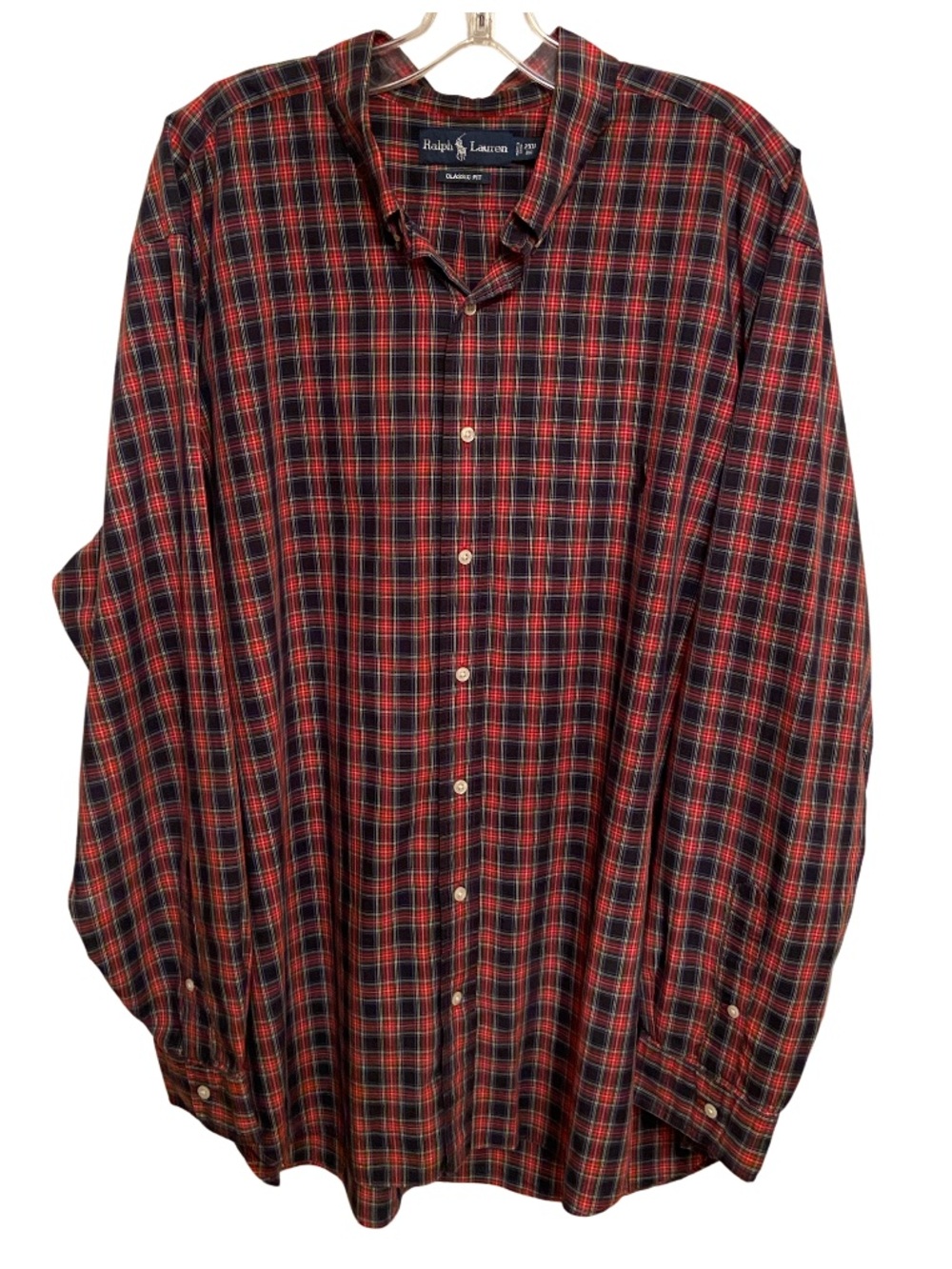 Polo Ralph Lauren Men's Classic Fit Plaid Button-Down shirt 2XB
